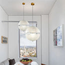 Suspension Italien Designer Lune LED pour Escalier Salon Chevet Bar En Fiber De Verre Décor À La Maison Éclairage