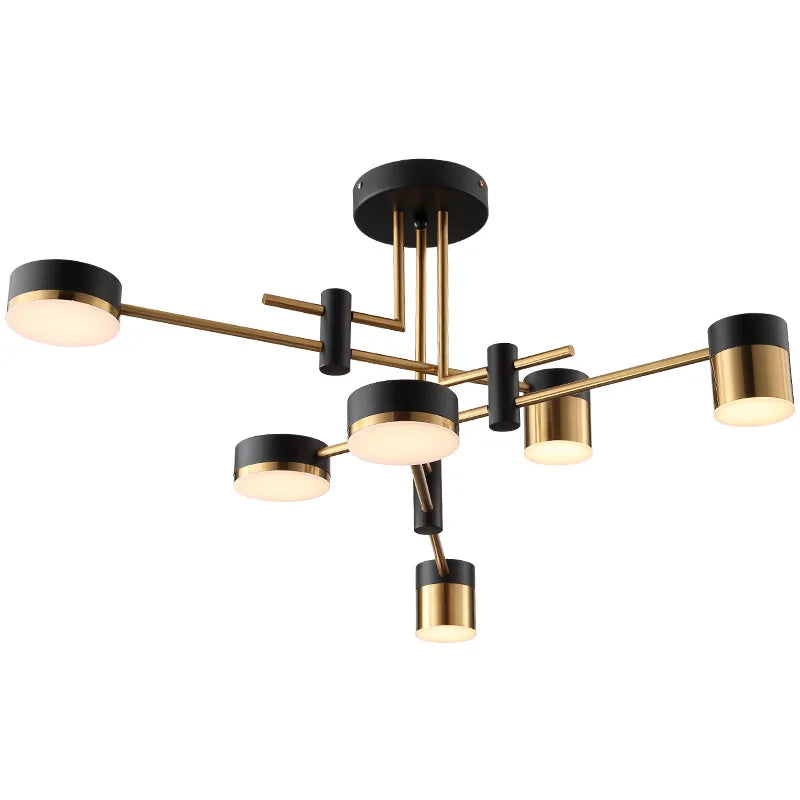 2024 LED Chandelier Lighting Modern Living Room Kitchen Decoration Indoor Metal Hanging Light Fixtures For Drawing Room - vue 6 sur 12