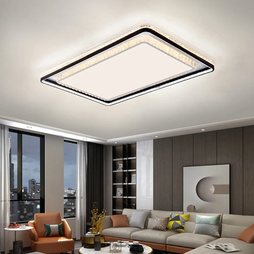 plafonnier en cristal à led design moderne pour intérieur élégant - vue 3 sur 6
