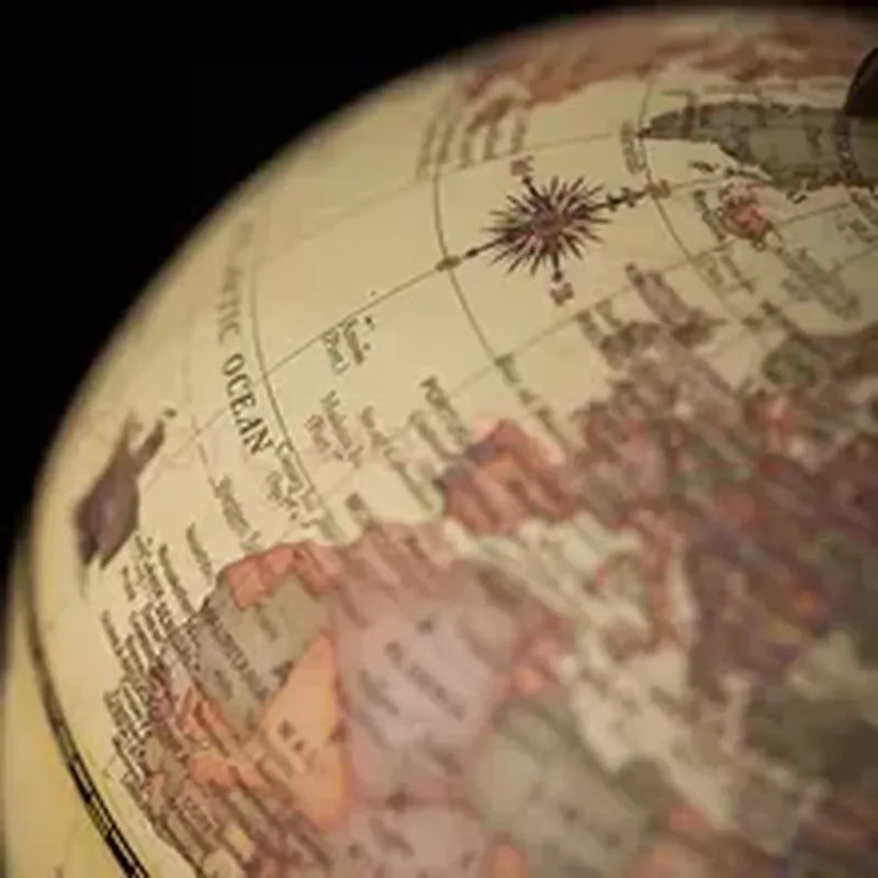 globe terrestre rétro rotatif haute définition pour étudiants en géographie - vue 6 sur 6