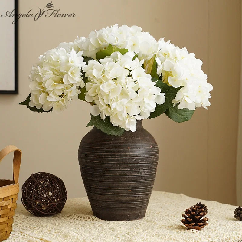 fleurs d'hortensia artificielles pour décoration élégante et durable - vue 3 sur 15