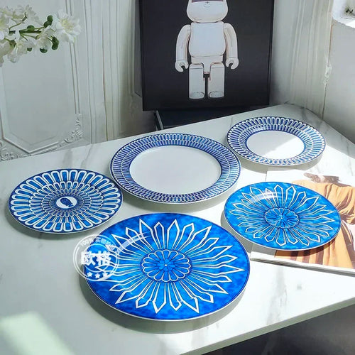 Assiette européenne luxe motif sceau thé dim sum - vue 5 sur 6