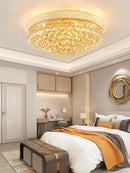 suspension led en cristal de luxe design moderne