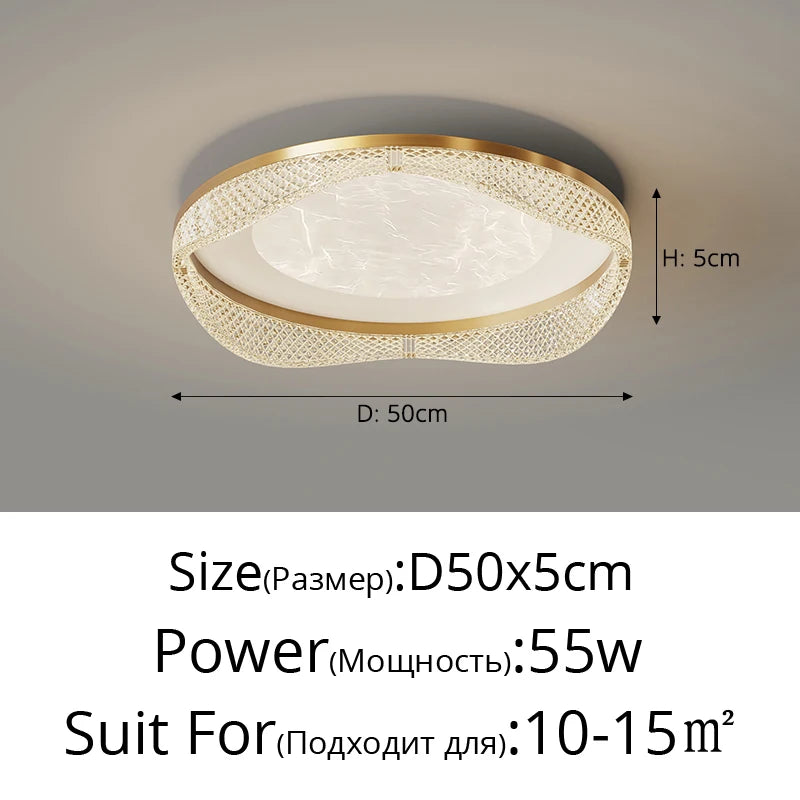 plafonnier moderne en laiton design créatif minimaliste pour intérieur - vue 24 sur 26