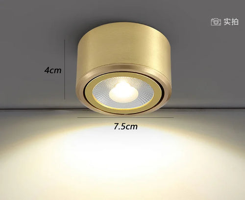 plafonnier en cuivre design moderne pour éclairage intérieur - vue 7 sur 7