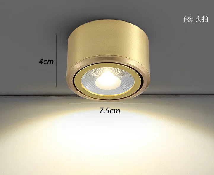 plafonnier en cuivre design moderne pour éclairage intérieur - vue 6 sur 7