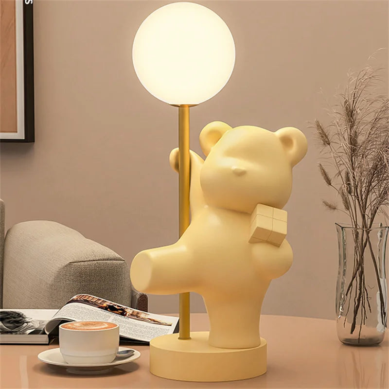 Lampe de Table en forme de lapin rose nordique - vue 13 sur 16