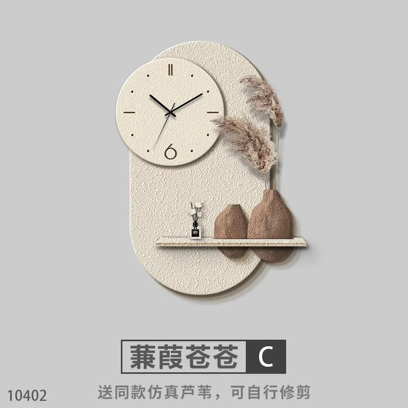 horloge murale décorative en grès design sensoriel avancé - vue 8 sur 10
