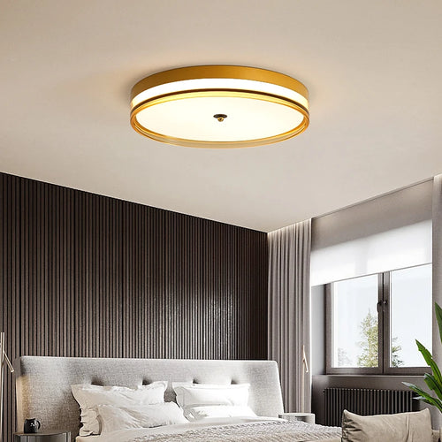 plafonnier led rond moderne avec télécommande design minimaliste - vue 10 sur 10