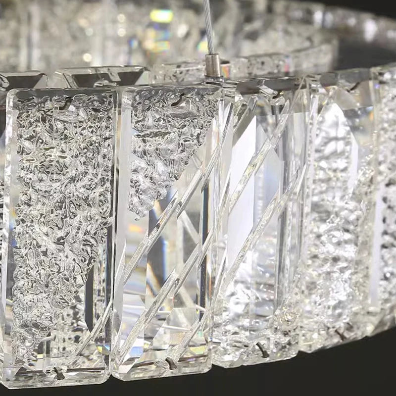 Lustre design cristal nordique pour salle à manger éclairage intérieur - vue 6 sur 9