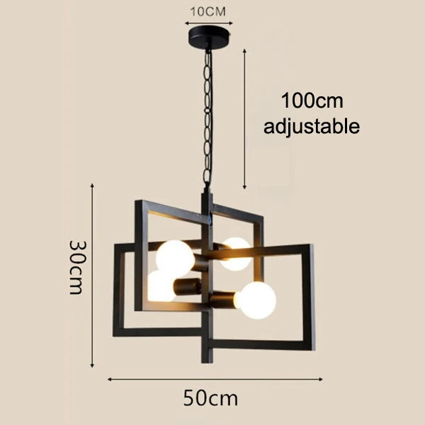 suspension industrielle vintage avec cordon et girouette