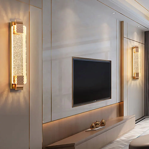 applique murale luxe nordique en cristal moderne éclairage décoratif - vue 3 sur 15