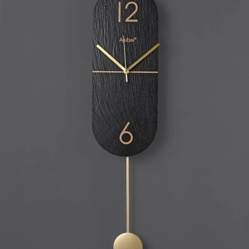 horloge murale en roche design moderne et silencieuse - vue 7 sur 7