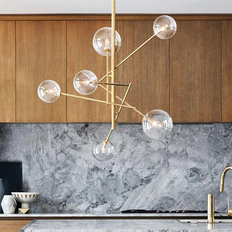 lustre led moderne design nordique pour un éclairage intérieur élégant - vue 2 sur 6