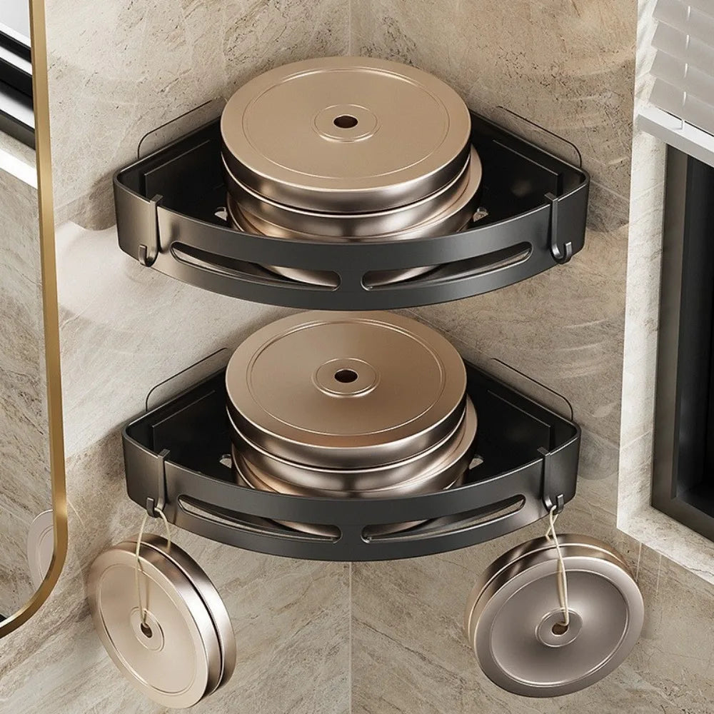 supports de rangement pour shampoing sans perforation pour douche - vue 3 sur 9