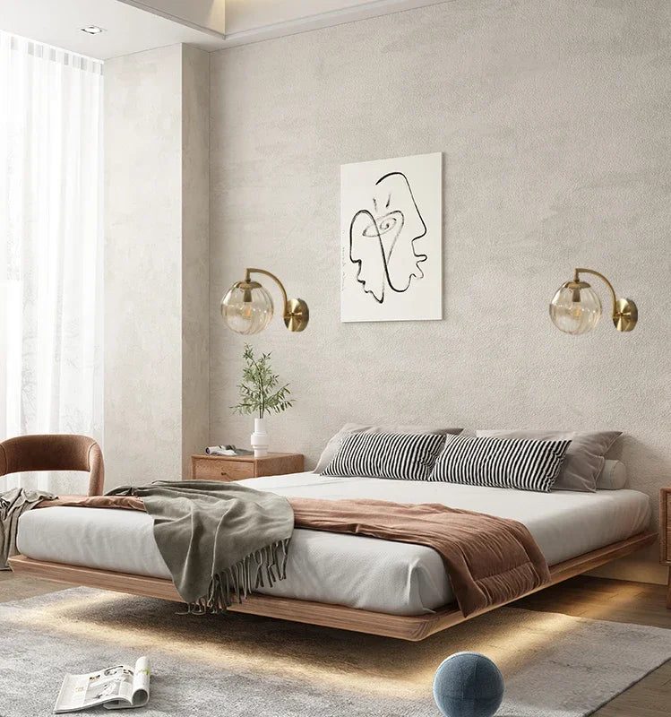 Applique murale led verre nordique - vue 3 sur 12
