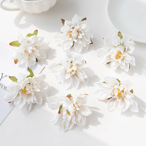 lot de 20 fleurs murales en soie pour décoration variée - vue 12 sur 15