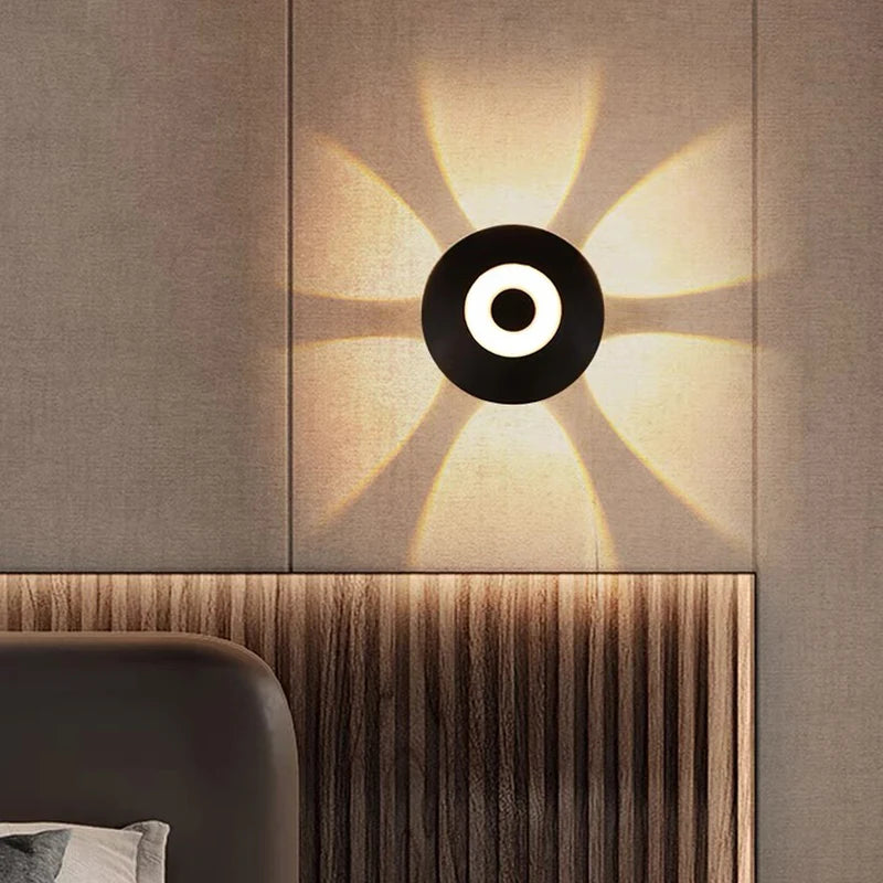 Hémisphère quatre côtés applique murale haut vers le bas Led 4W chevet couloir décor à la maison fond applique balcon jardin extérieur applique murale - vue 5 sur 10
