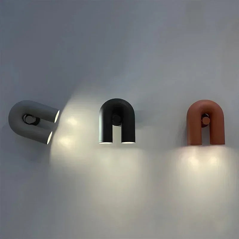 applique murale nordique en forme de u design simple et élégant - vue 5 sur 10