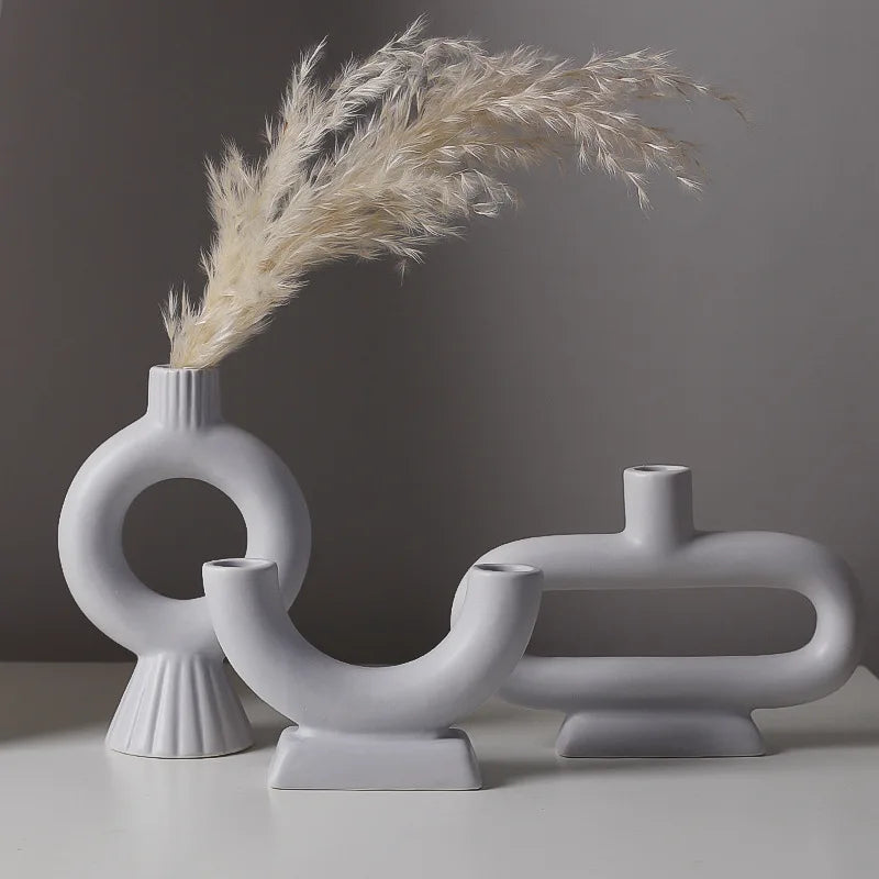 bougeoir nordique en béton pour décoration intérieure moderne - vue 4 sur 14