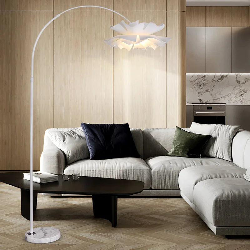 lampadaire en acrylique design pour décoration intérieure élégante - vue 5 sur 17