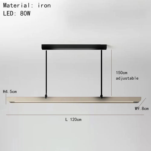 plafonnier led suspendu design minimaliste pour restaurant bar ou magasin - vue 9 sur 8