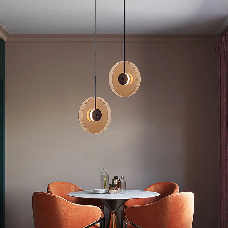 Suspension LED nordiques en verre créatif - vue 3 sur 12