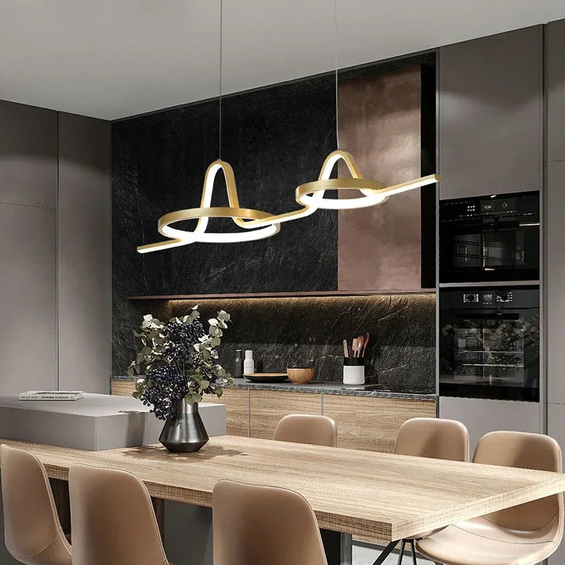 suspension led nordique pour restaurant et bureau - vue 3 sur 9