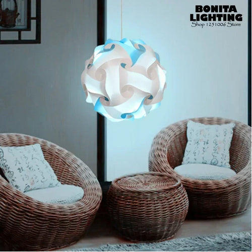 lustre hortensia à assembler pour une ambiance artistique moderne - vue 3 sur 22