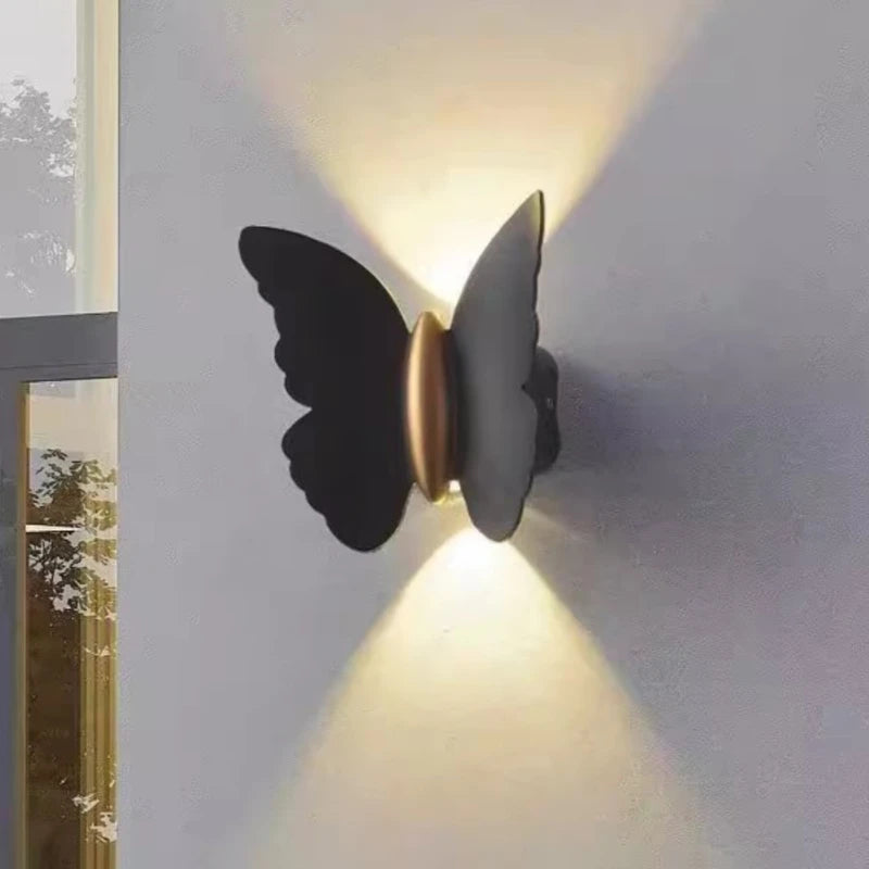 Applique murale extérieure étanche décoration led papillon - vue 1 sur 10