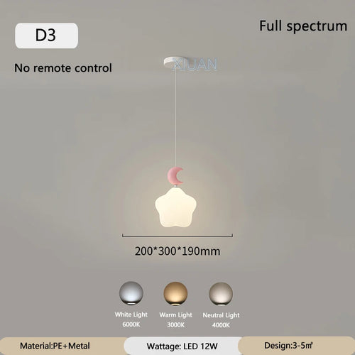 suspension modernes nuage lune étoile pour enfant - vue 12 sur 12