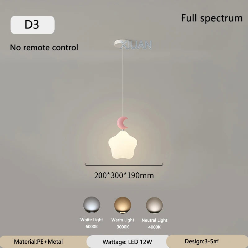suspension modernes nuage lune étoile pour enfant - vue 11 sur 12