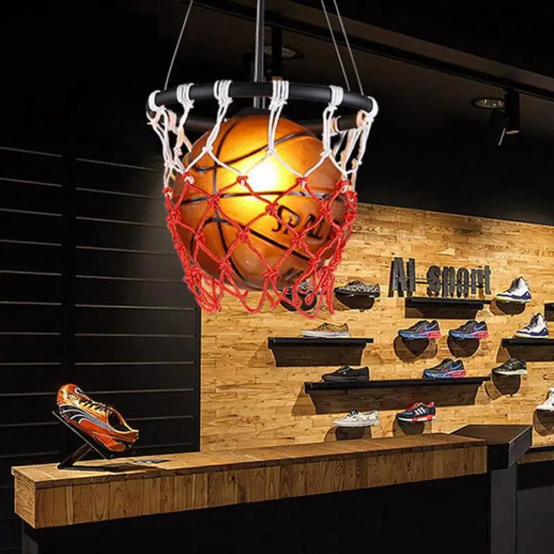 suspension style industriel américain basket-ball football bar café - vue 3 sur 10