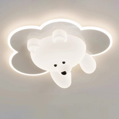 plafonniers mignons en forme d'ours et nuage pour enfants - vue 6 sur 10