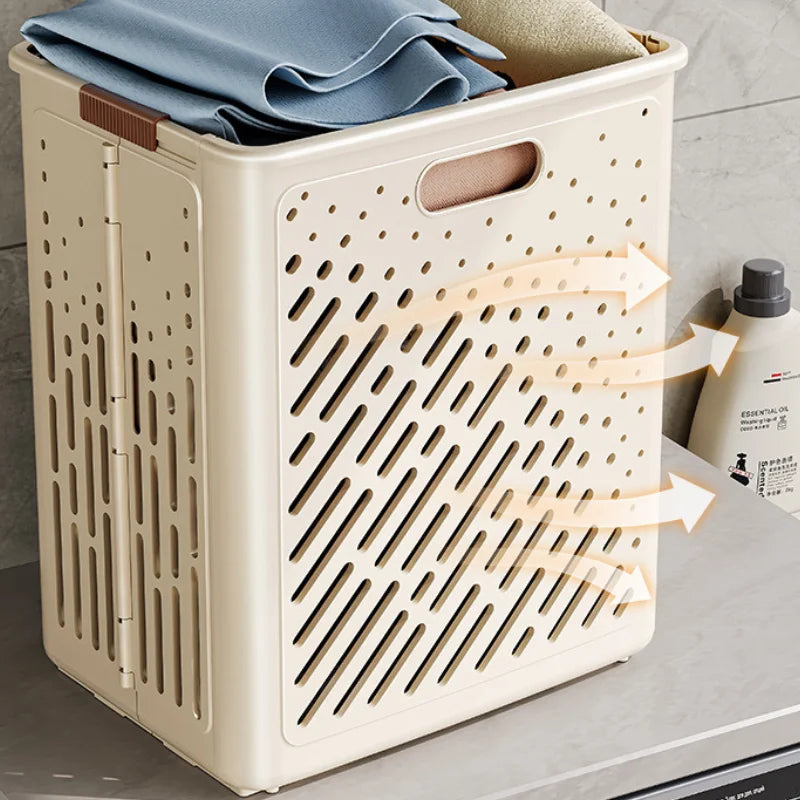 panier à linge pliable avec roulettes grande capacité multifonctionnel - vue 6 sur 14