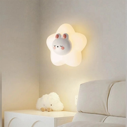 applique murale lapin mignon pour chambre enfant décoration moderne - vue 2 sur 10