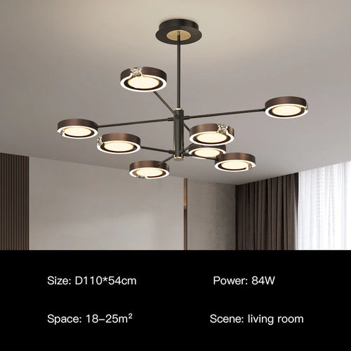 suspension led moderne au design minimaliste élégant pour intérieur - vue 10 sur 18