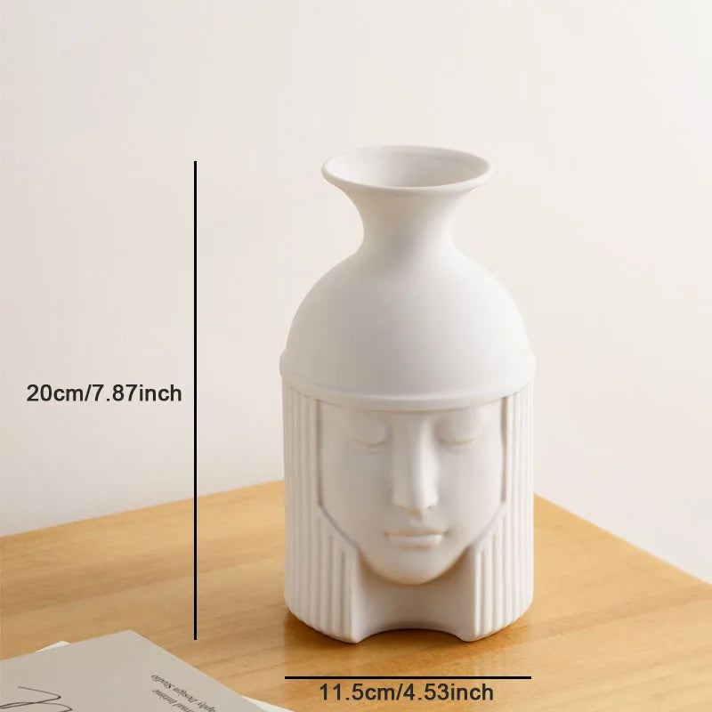 vase en céramique grecque tête humaine pour décoration intérieure - vue 7 sur 9