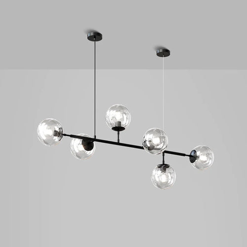 Lustre boule en verre moderne design