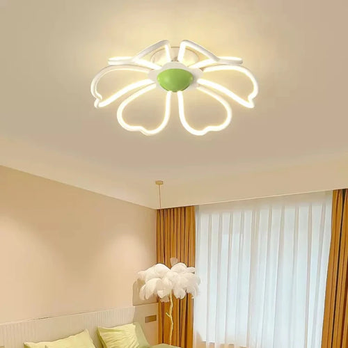 plafonnier moderne en forme de fleur pour décoration romantique - vue 3 sur 14