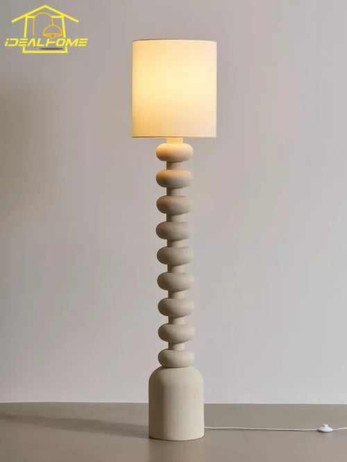 Lampadaire minimaliste wabi-sabi LED E27 - vue 2 sur 6