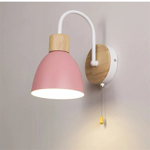applique murale nordique moderne macaron avec interrupteur led - vue 11 sur 18