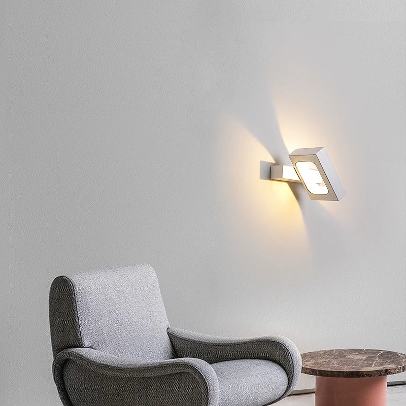 applique murale led moderne rotative pour décoration intérieure - vue 3 sur 12