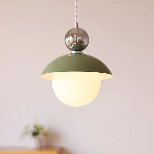 lustre boule de verre lumineux pour intérieur élégant - vue 3 sur 8