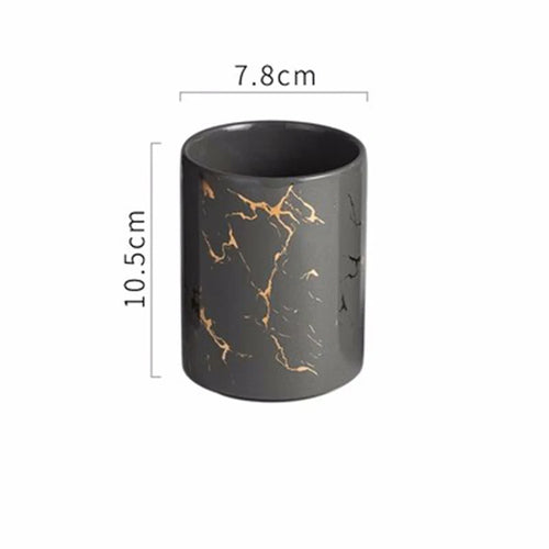 tasse créative en céramique pour brosse à dents et bain de bouche - vue 16 sur 16
