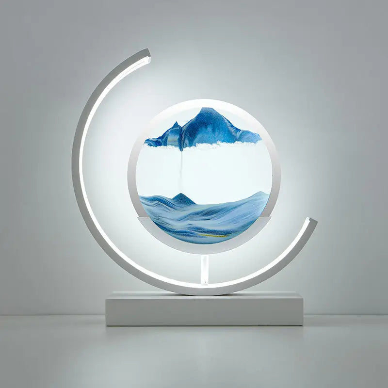 lampe à poser LED art sable pour décoration intérieure dynamique - vue 10 sur 16