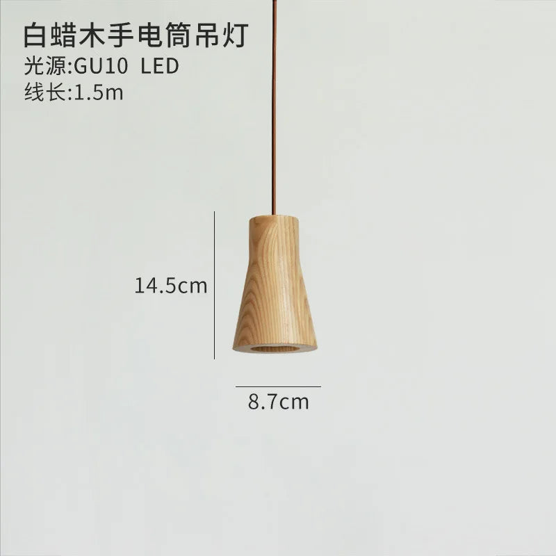 suspension style japonais en bois pour décoration intérieure - vue 9 sur 10
