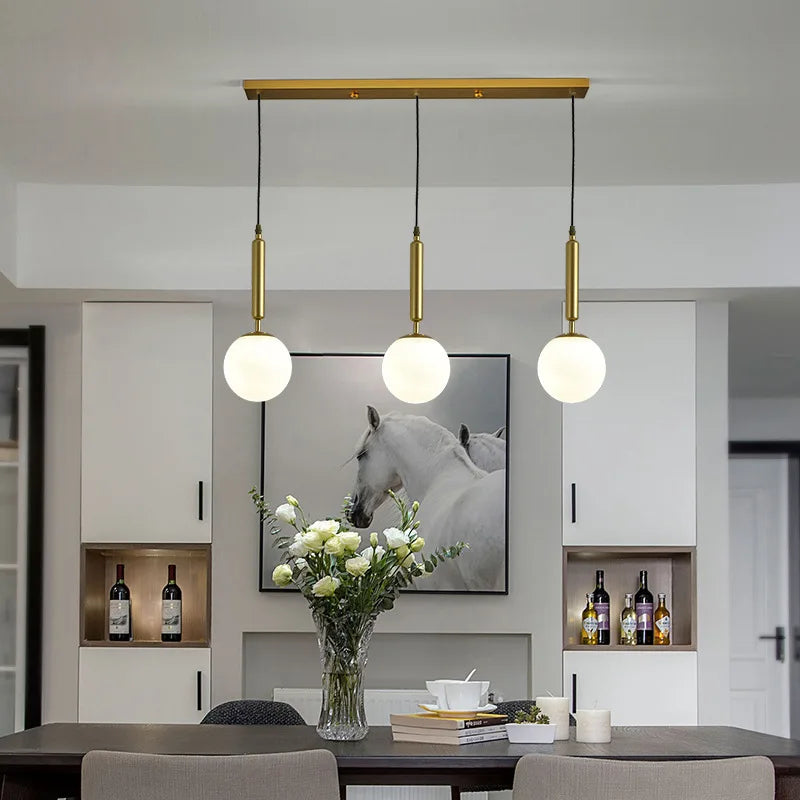 lustre moderne en verre pour décoration intérieure élégante - vue 3 sur 17