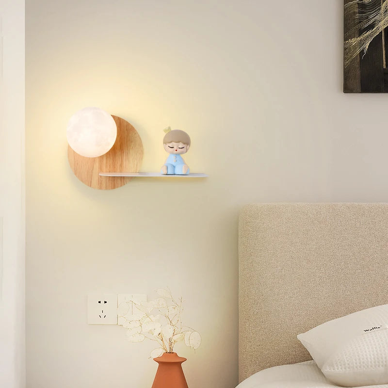 applique murale led moderne créative astronaute pour enfants - vue 5 sur 12