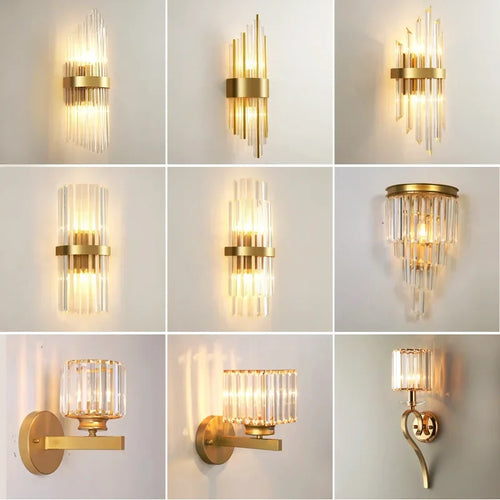 applique murale moderne en cristal rechargeable de luxe - vue 3 sur 22